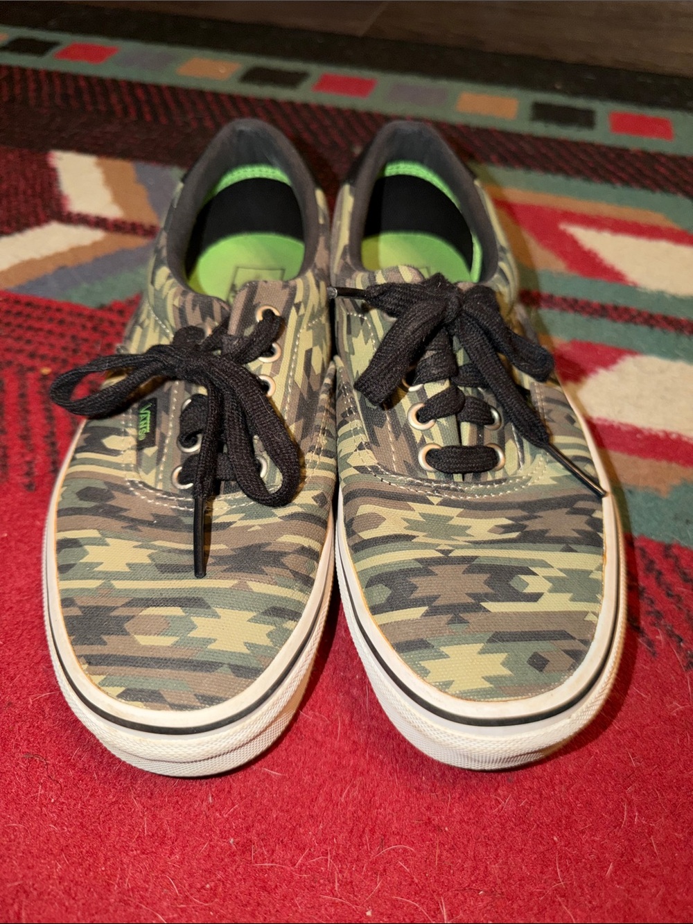 Camo Vans size 8